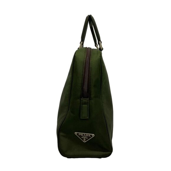 PRADA - Dark Green Nylon Handbag 169-080425 - Picture 4 of 10